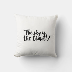 Motivational pillow, inspirational quote, typograp cushion
