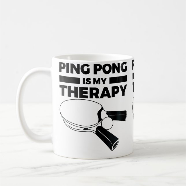 Motivational Ping Pong Coffee Mug (Left)
