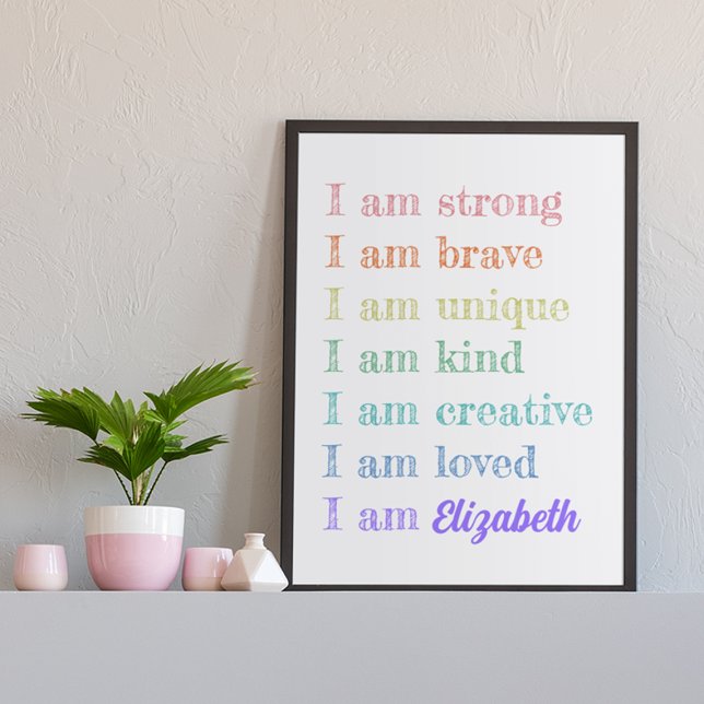 Motivational Positive Affirmation Girls Room Decor (Creator Uploaded)