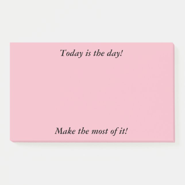 Motivational post it pad post-it notes (Front)