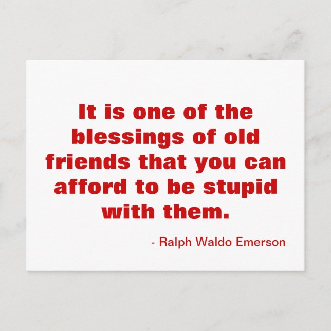 Motivational Postcard about Friendship (Front)