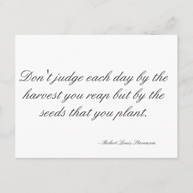 Motivational Postcard about Life (Front)