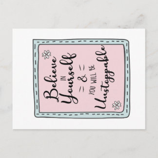 Motivational Postcard Printable