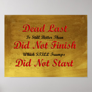 Motivational poster about at least trying