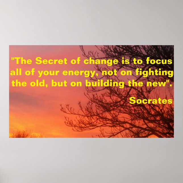 Motivational Poster about change (Front)