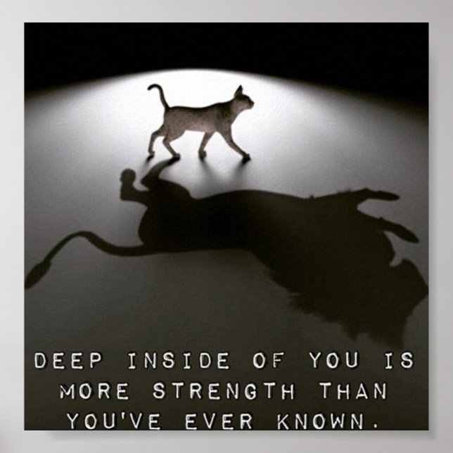 Motivational poster about strength (Front)