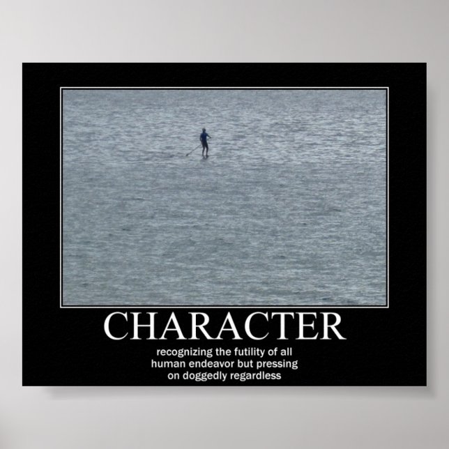 Motivational Poster: CHARACTER Poster (Front)
