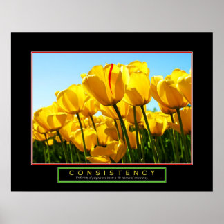 Motivational Poster - "Consistency" - 22"x28"