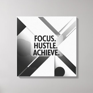 Motivational Poster for Office and Home Canvas Print