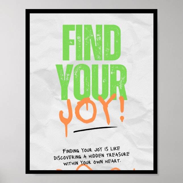 Motivational Poster positive thinking Wall Decor (Front)