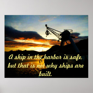 Motivational Poster with Nautical Theme
