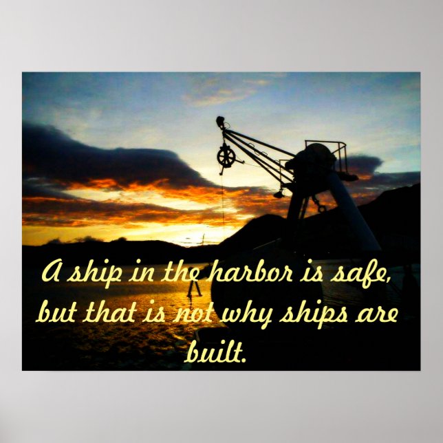 Motivational Poster with Nautical Theme (Front)