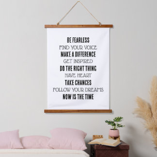 Motivational Print Hanging Tapestry