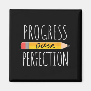 Motivational Progress Over Perfection Back To Scho Magnet