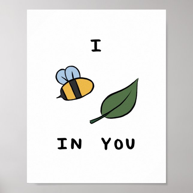 Motivational Puns Beeleaf Poster (Front)