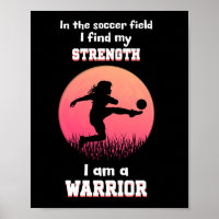 Motivational quote about girl playing soccer