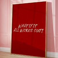 Motivational Quote Aesthetic Affirmation Wall Art