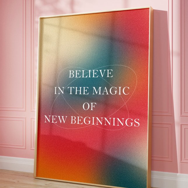 Motivational Quote Aesthetic Gradient Wall Art (Creator Uploaded)