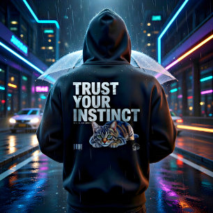 Motivational Quote Cat Lover Gift Hoodie