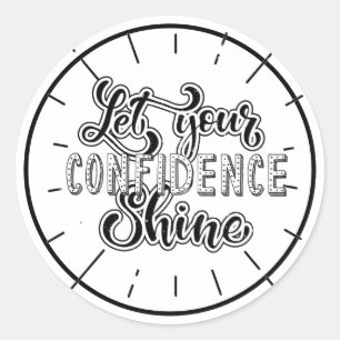 Motivational Quote Classic Round Sticker