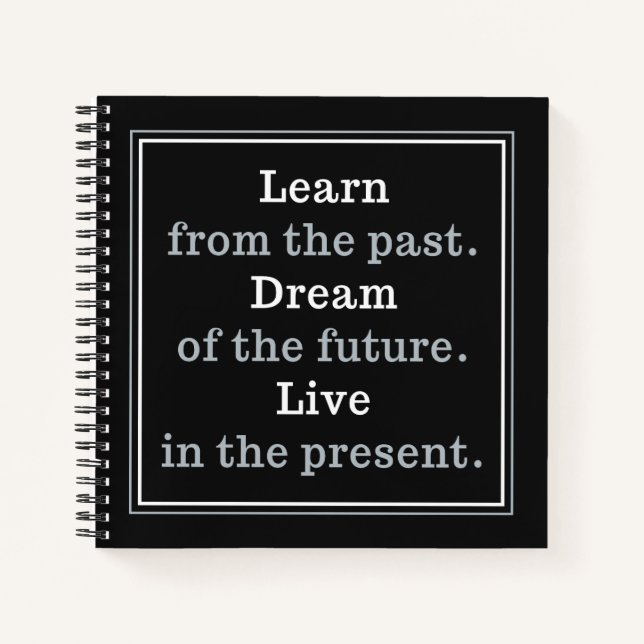 Motivational Quote custom notebook (Front)