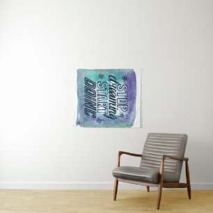 Motivational Quote Design for Achievers Tapestry