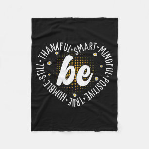 Motivational Quote Design Inspiration Positive Say Fleece Blanket