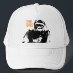 Motivational Quote Elegant Modern Pop Art Gorilla Trucker Hat<br><div class="desc">Motivational Quote Elegant Modern Pop Art Gorilla Template Trucker Hat.</div>