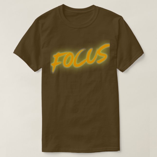 Motivational Quote Focus 9 T-Shirt (Design Front)