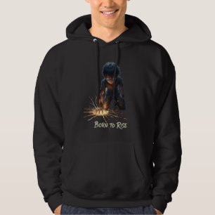 Motivational quote Hoodie gym Sweatshirt for him.