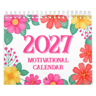Motivational Quote Inspirational Dopamine Decor Calendar