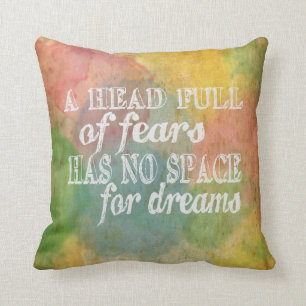 Motivational quote, inspirational quote cushion
