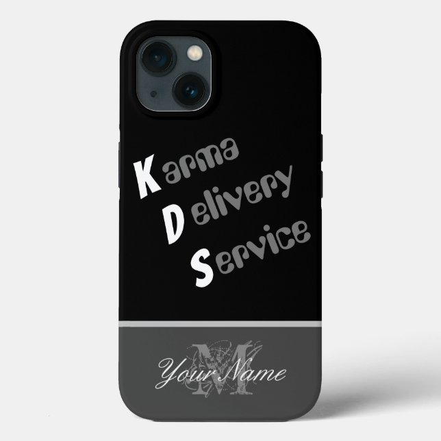 Motivational quote: Karma Delivery Service! Case-Mate iPhone Case (Back)