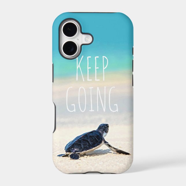 Motivational Quote Keep Going Turtle Beach (Back)