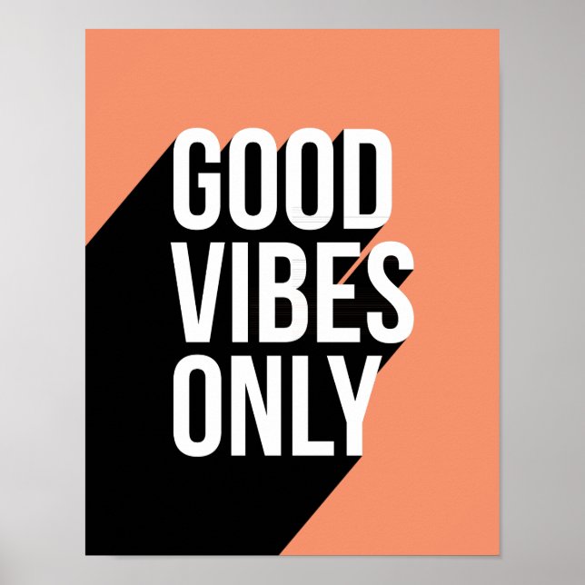 Motivational quote long shadow poster (Front)