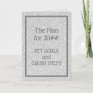 Motivational Quote New Years Holiday Card