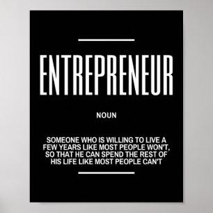 Motivational Quote On Entrepreneur Poster
