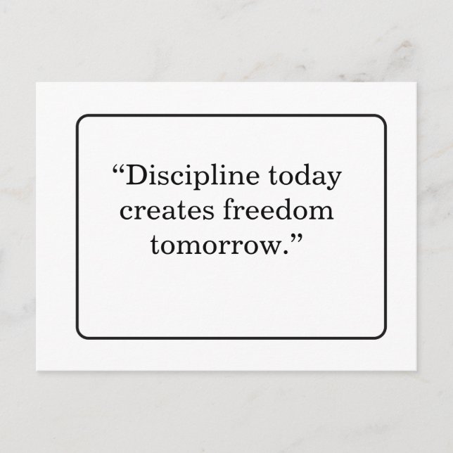 Motivational Quote Postcard (Front)