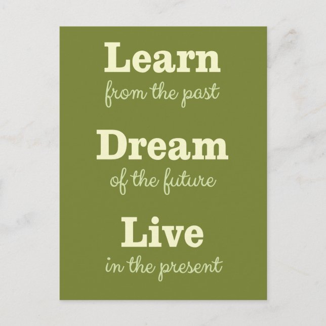 Motivational Quote postcard (Front)