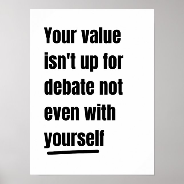 Motivational quote poster  (Front)