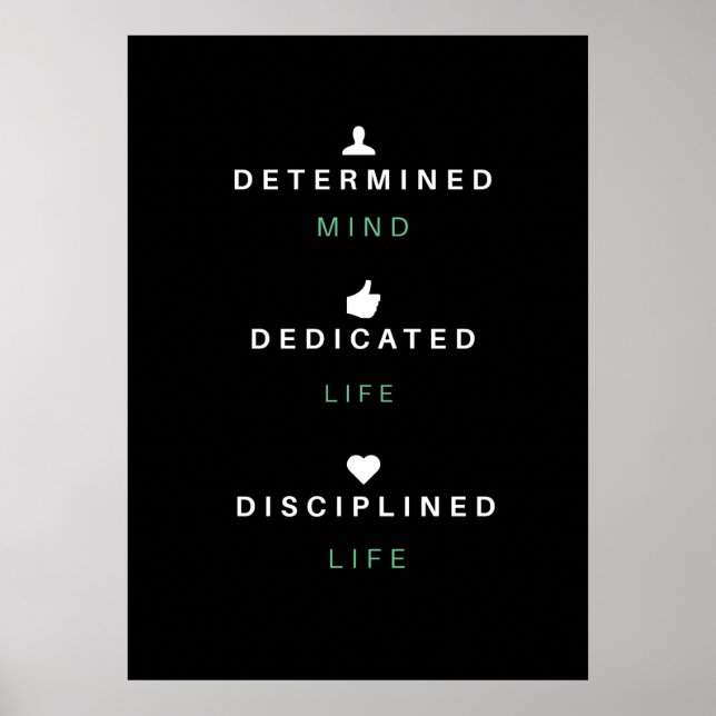 Motivational Quote  Poster | Wall Art (Front)