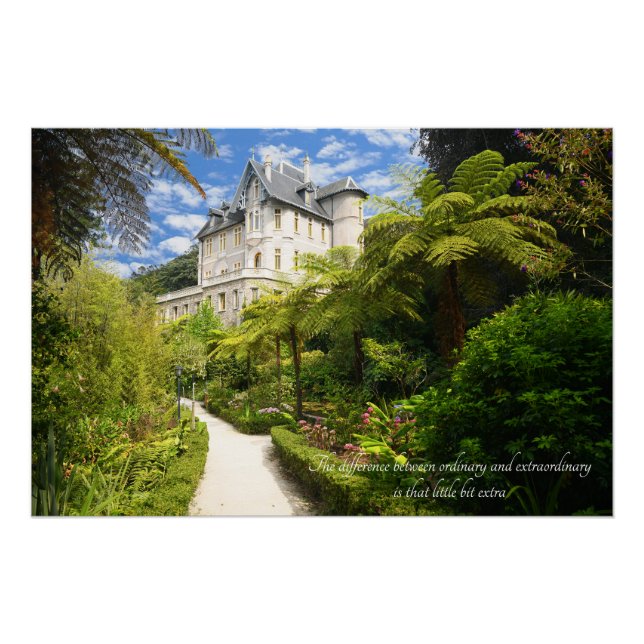 Motivational Quote- Sintra Portugal Poster (Front)