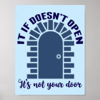 Motivational Quote Stay Positive Not Your Door