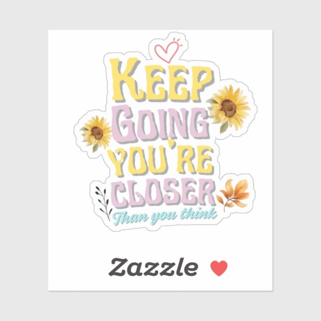 Motivational Quote Sticker  (Sheet)