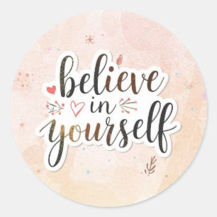 Motivational Quote Sticker - Customizable Die-Cut