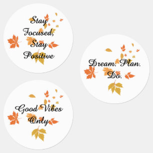Motivational Quote Sticker Labels