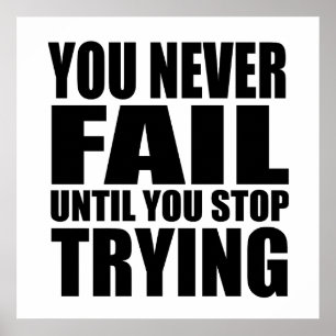 Motivational quote successs poster