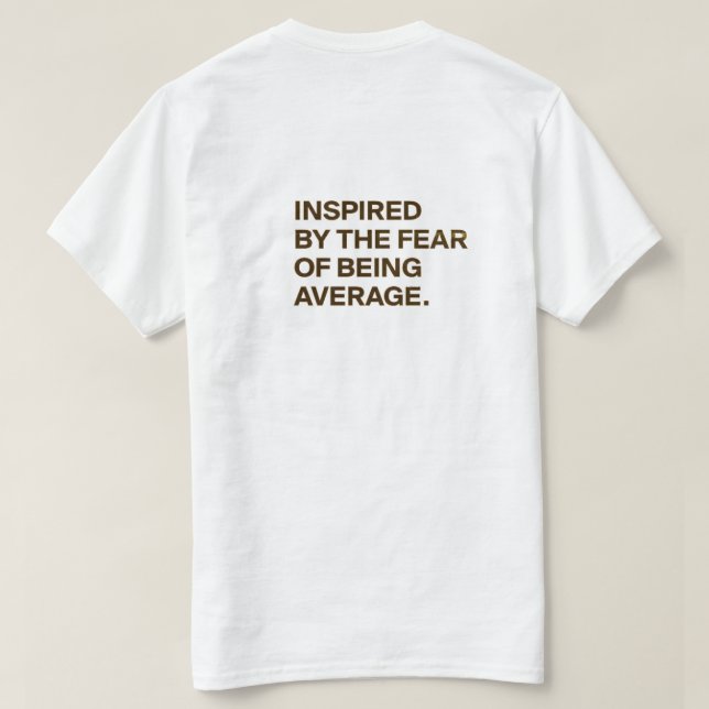 Motivational Quote T-Shirt – “Hustle in Silence, L (Design Back)