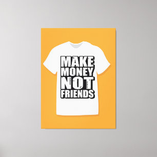 Motivational quote typography Canvas Print