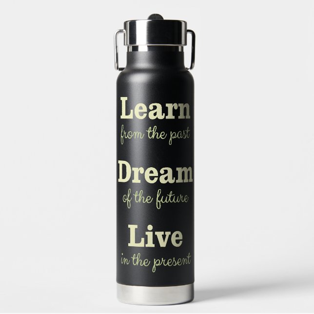 Motivational Quote Water Bottle (Front)